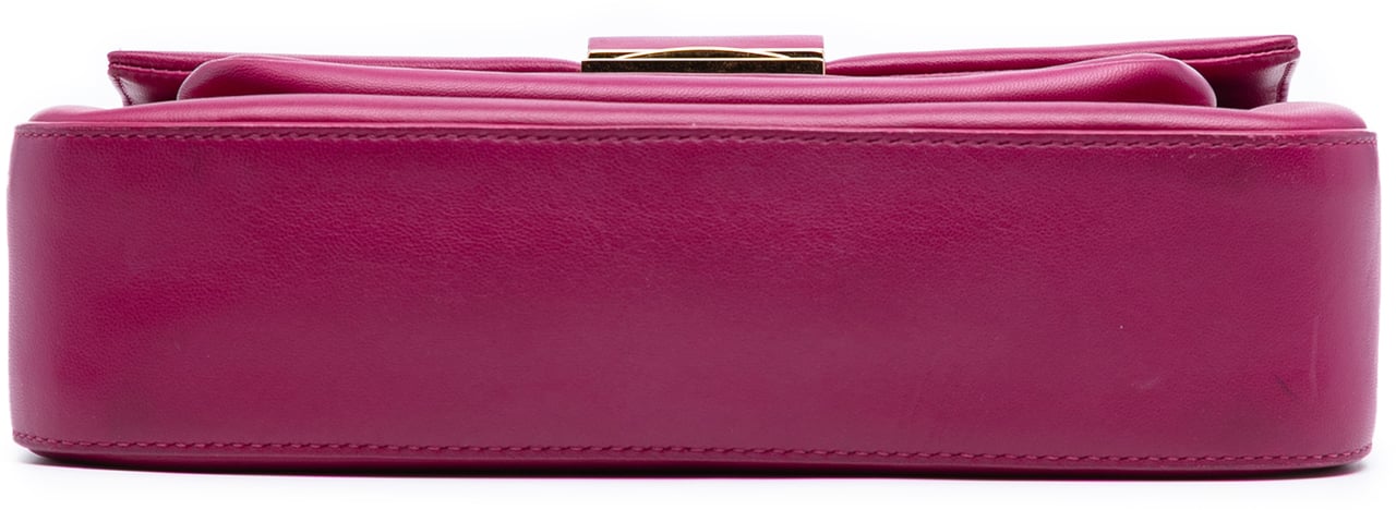 Fendi Nappa Be Baguette Crossbody Roze