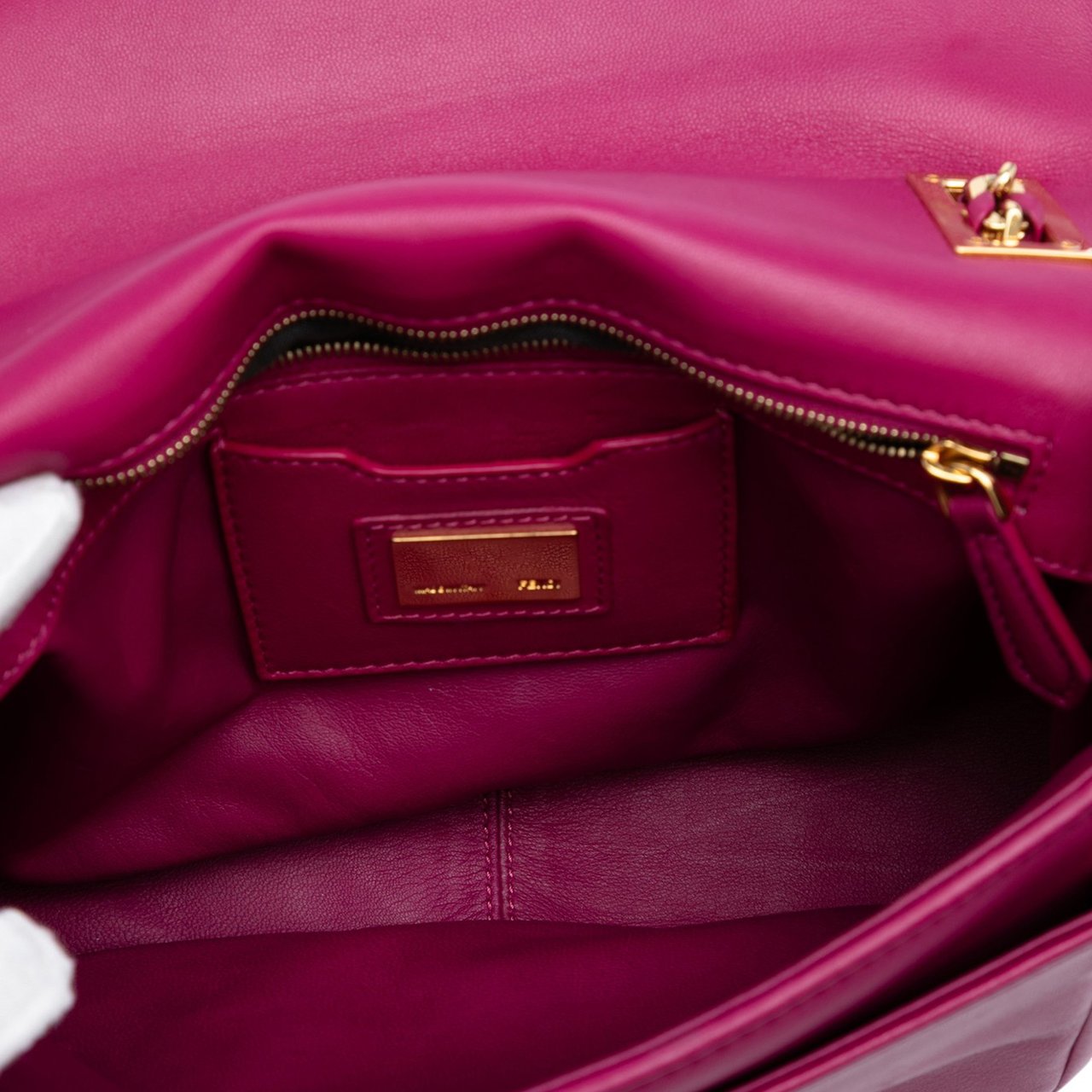 Fendi Nappa Be Baguette Crossbody Roze