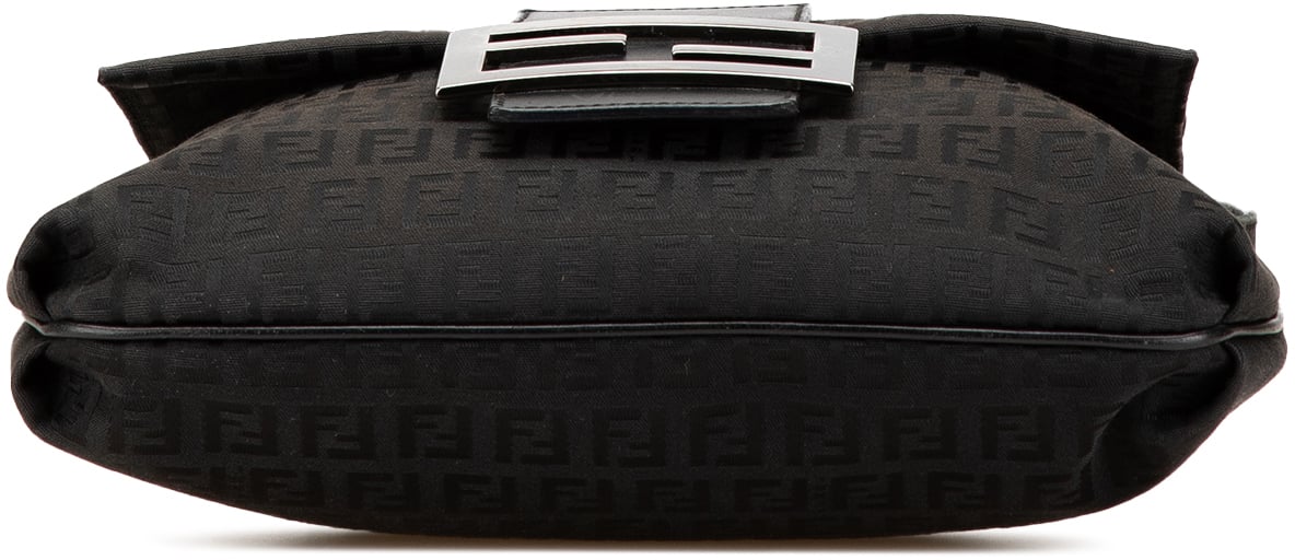 Fendi Zucchino Canvas Crossbody Zwart