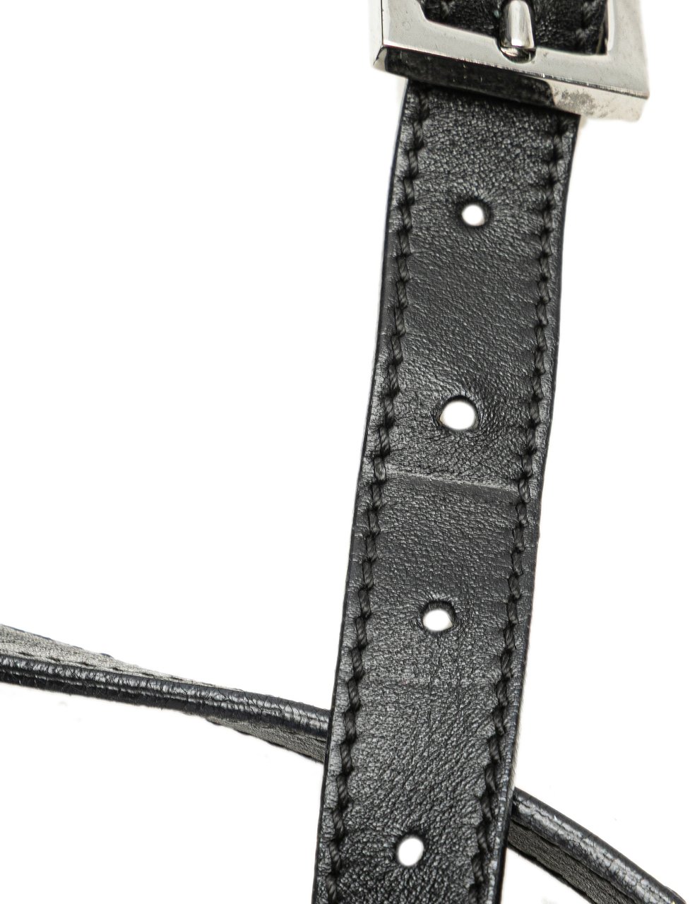 Fendi Zucchino Canvas Crossbody Zwart