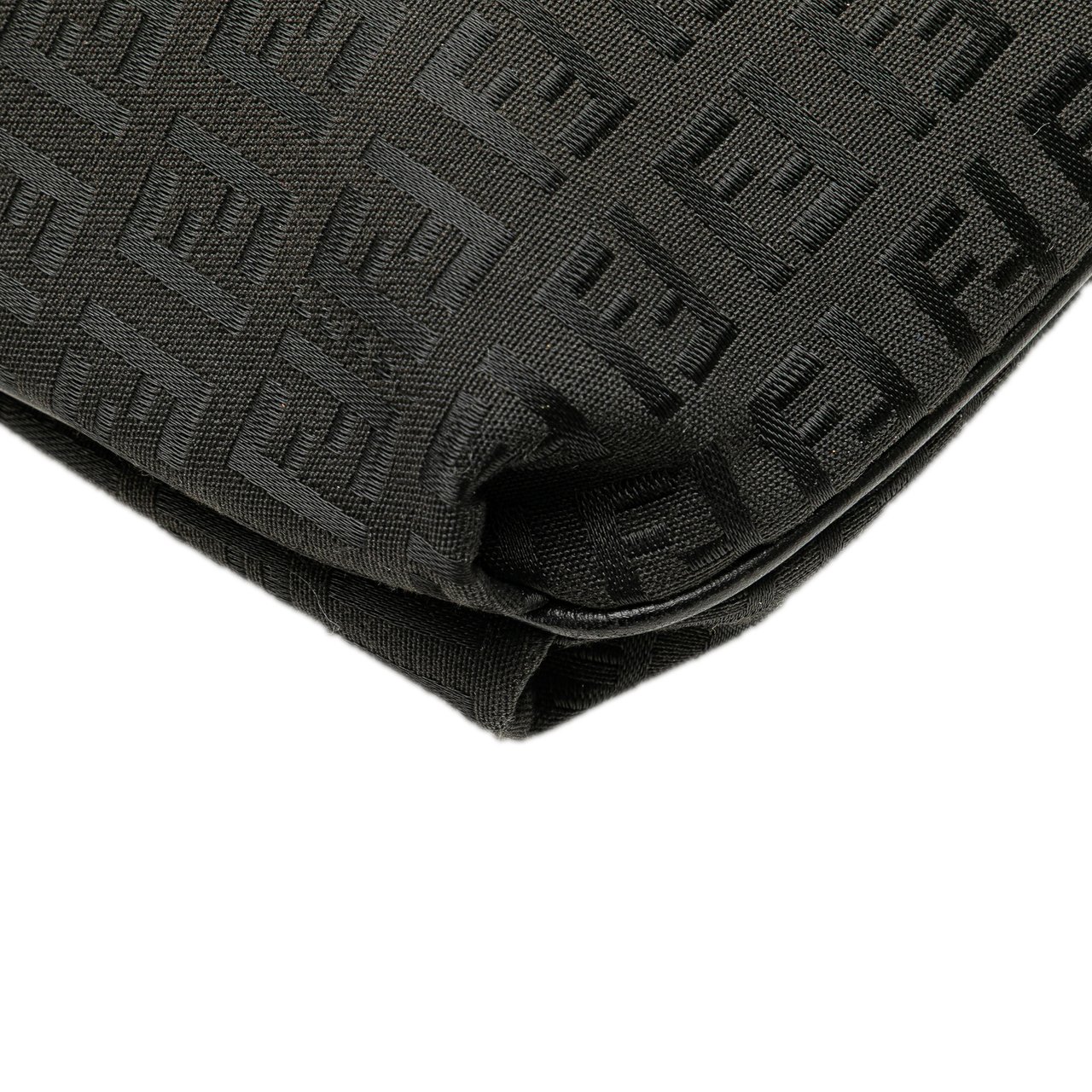 Fendi Zucchino Canvas Crossbody Zwart