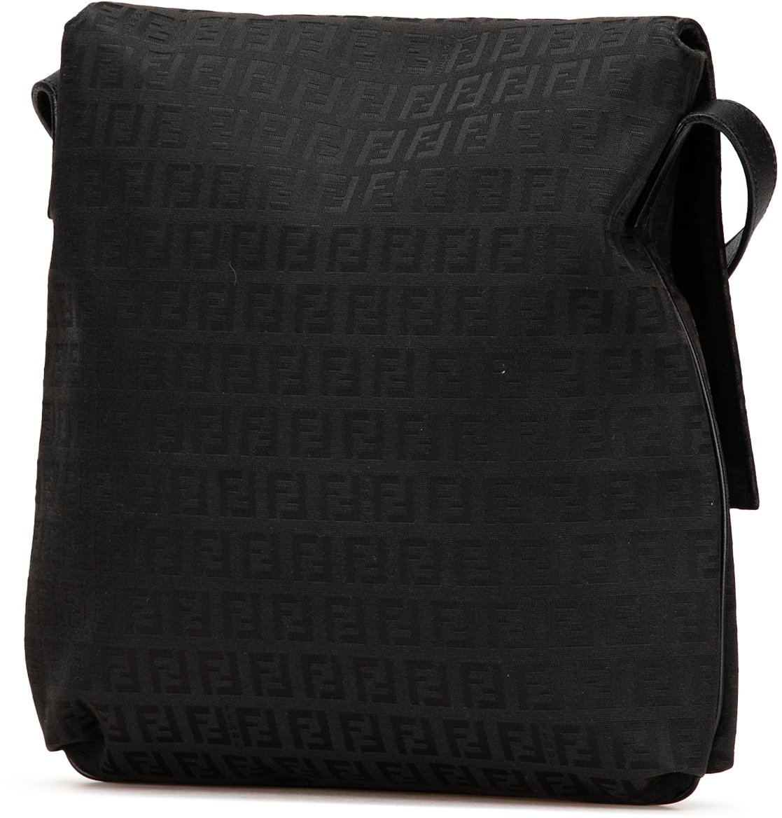 Fendi Zucchino Canvas Crossbody Zwart