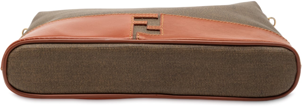 Fendi Coated Canvas Crossbody Bruin