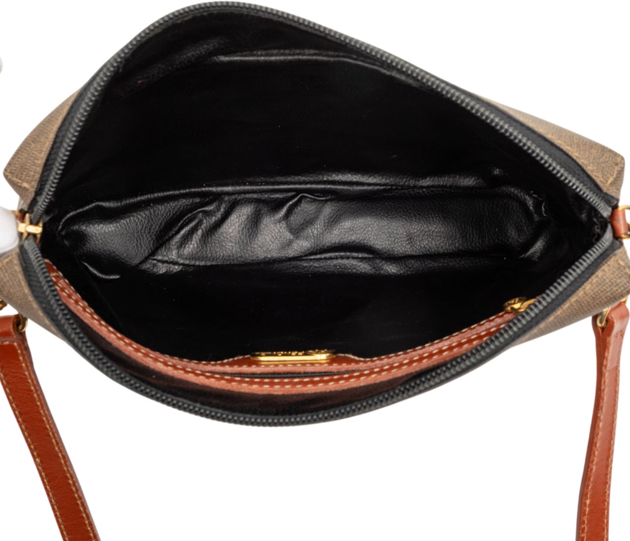 Fendi Coated Canvas Crossbody Bruin