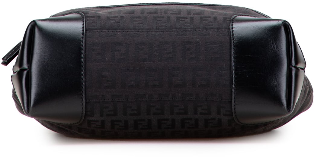 Fendi Zucchino Canvas Chef Front Pocket Shopping Tote Bruin