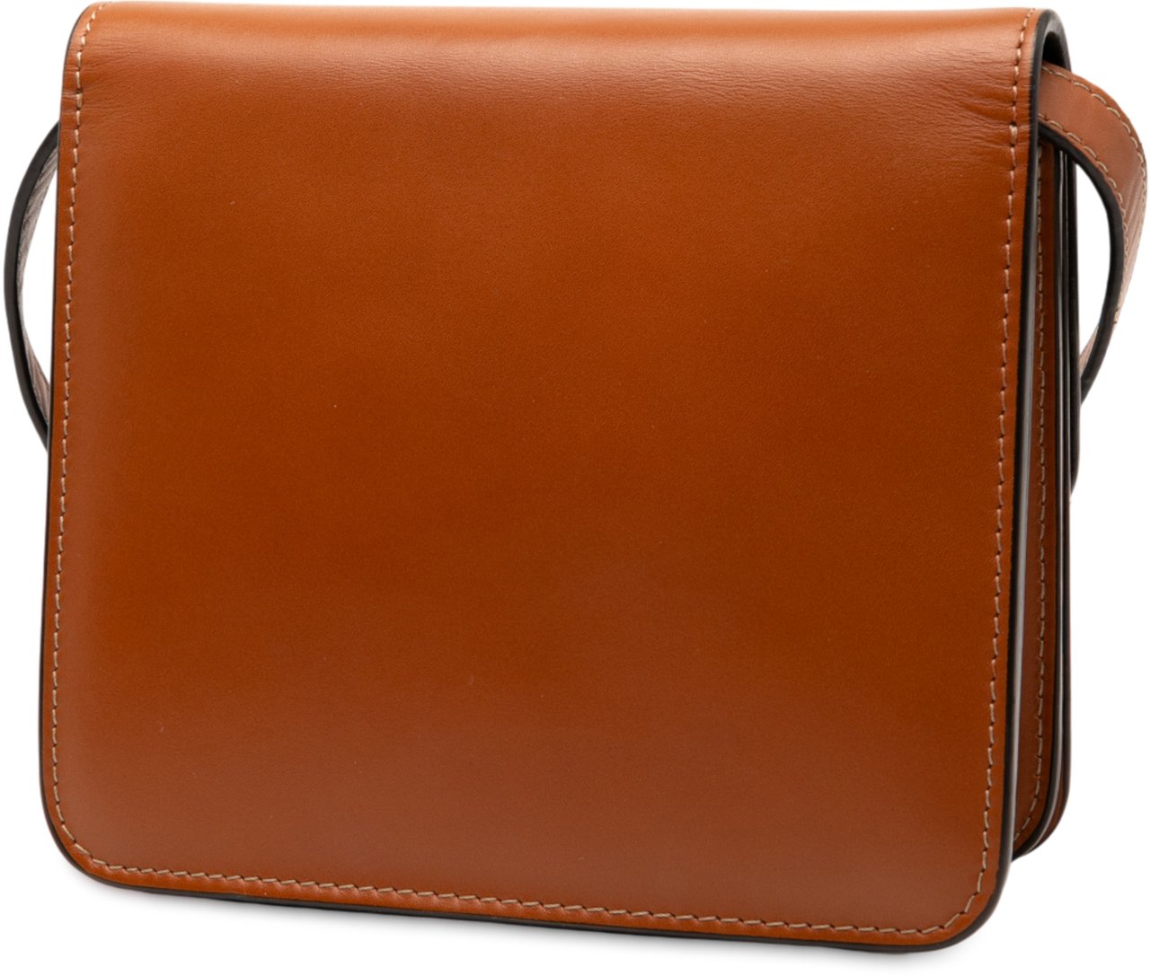 Fendi Leather Crystal Fab Crossbody Bruin