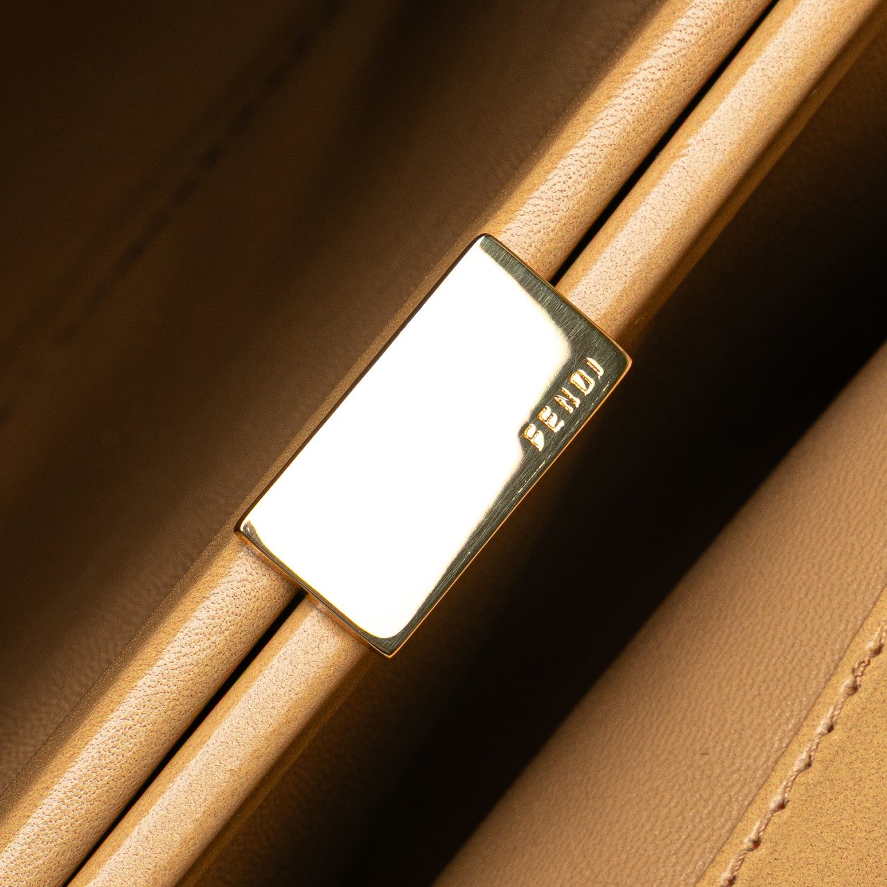 Fendi Zucca Felt Handbag Bruin