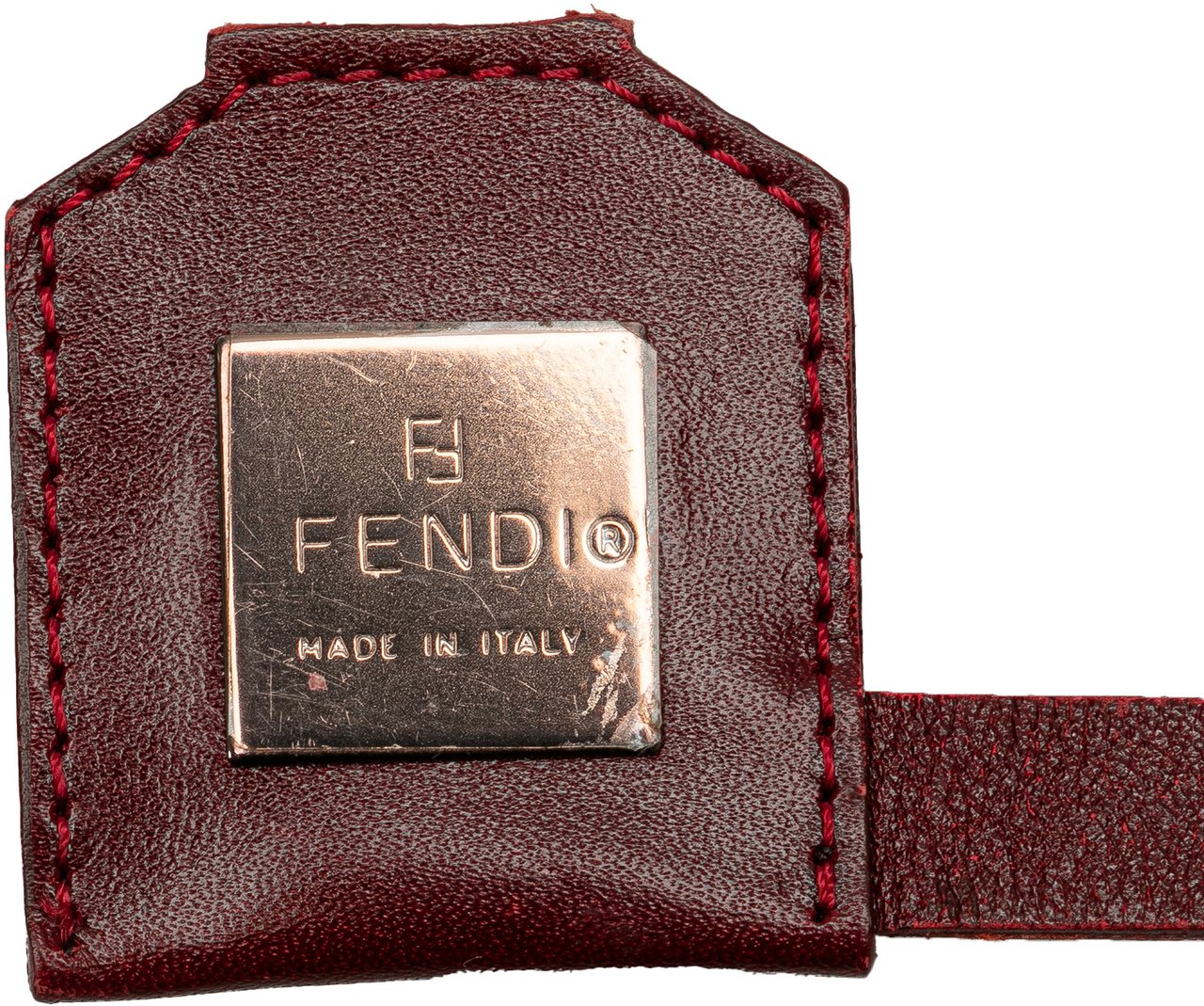 Fendi Zucchino Canvas Tote Rood