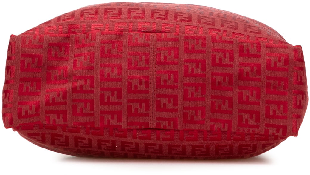 Fendi Zucchino Canvas Tote Rood