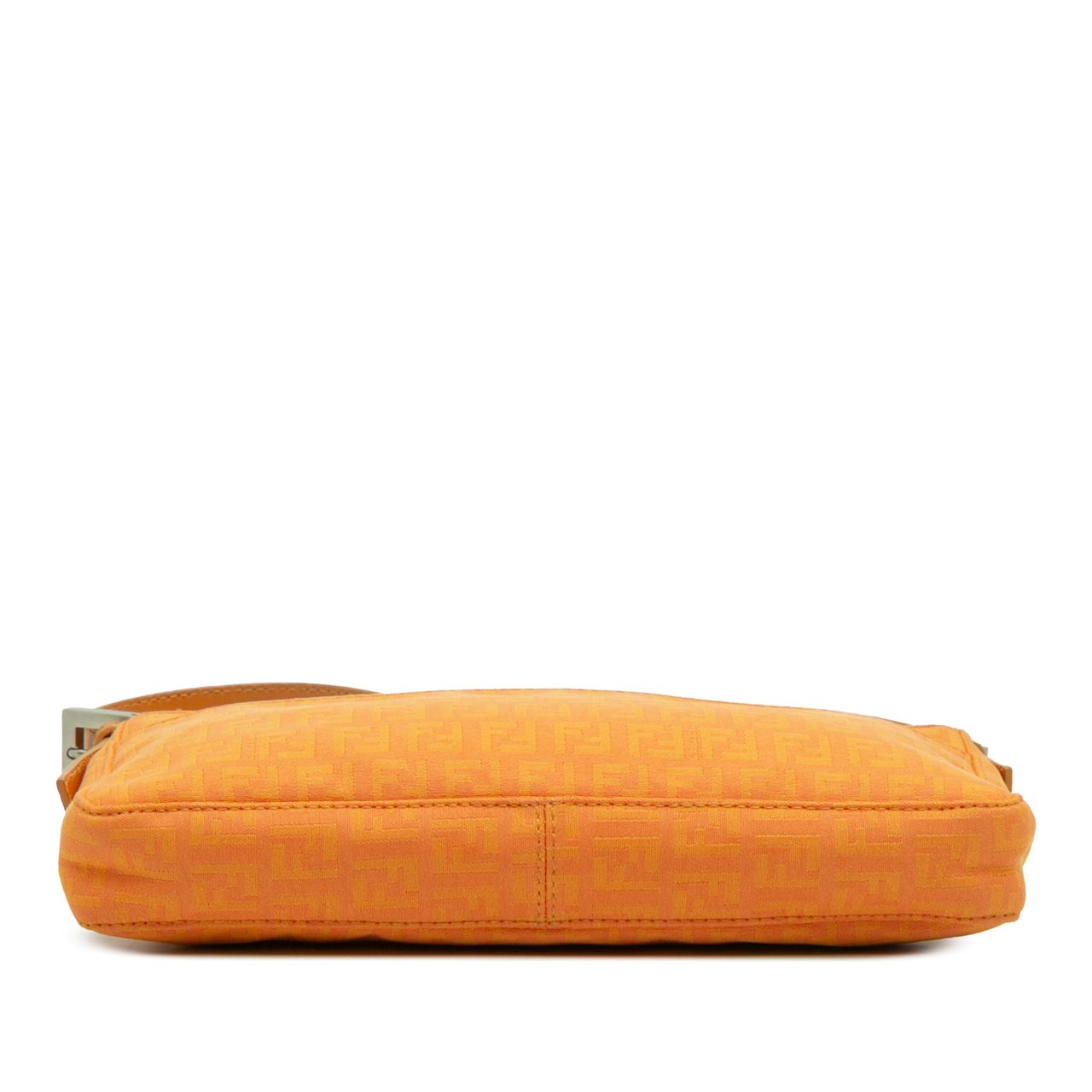 Fendi Zucchino Canvas Pochette Oranje