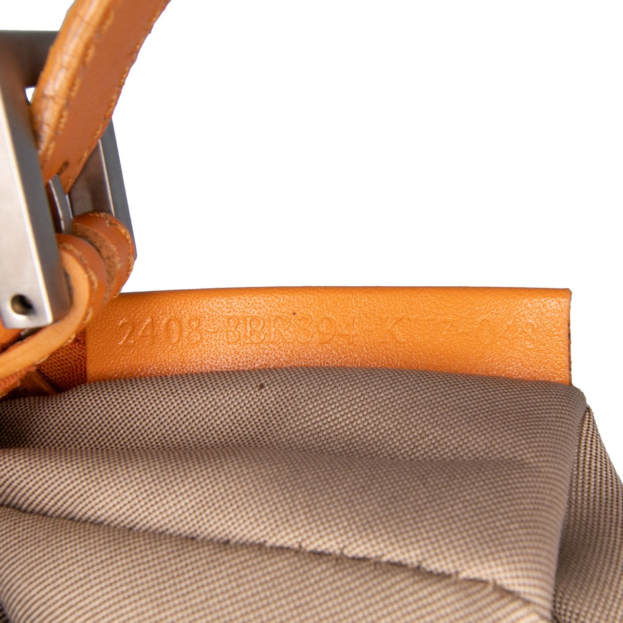 Fendi Zucchino Canvas Pochette Oranje