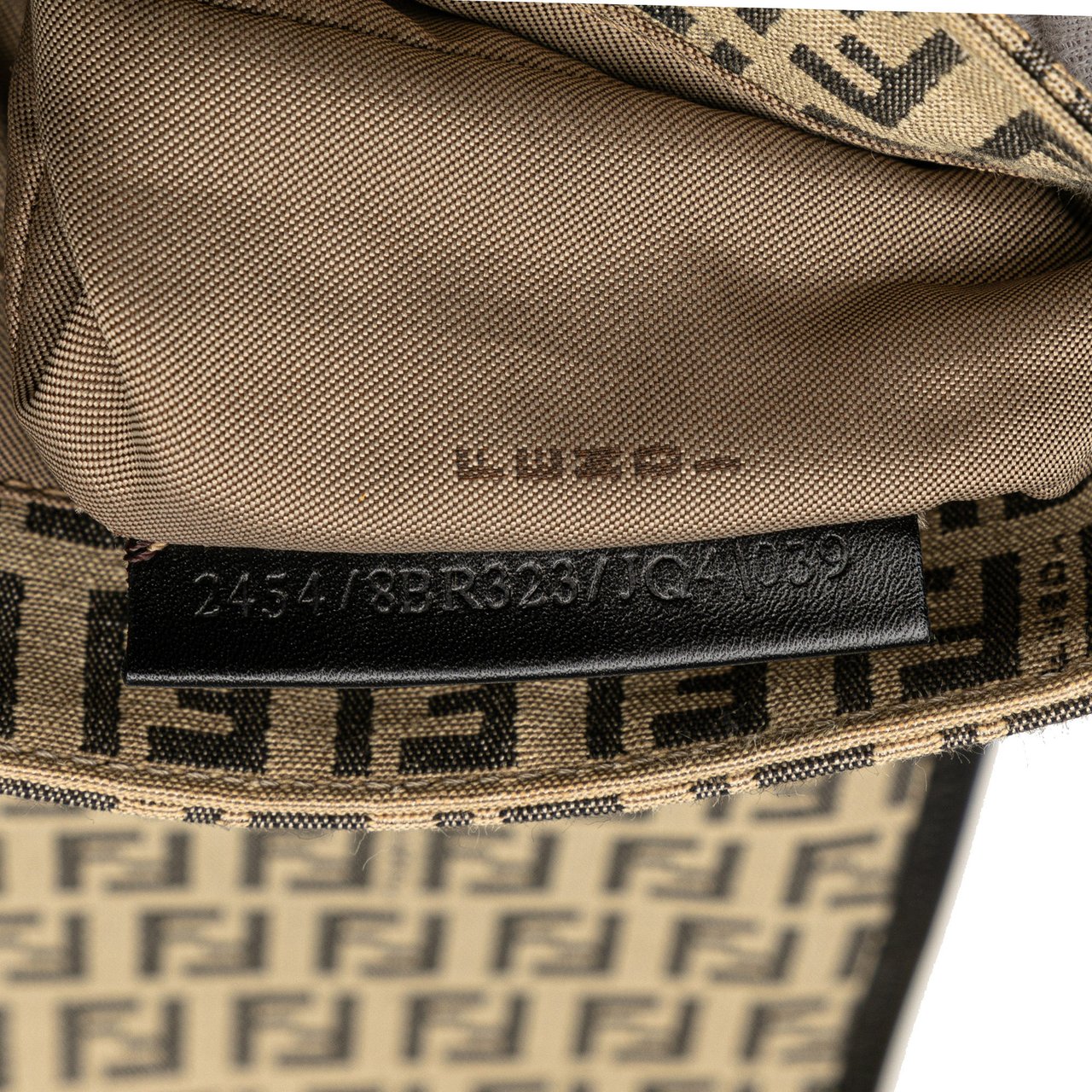 Fendi Zucchino Canvas Crossbody Bruin