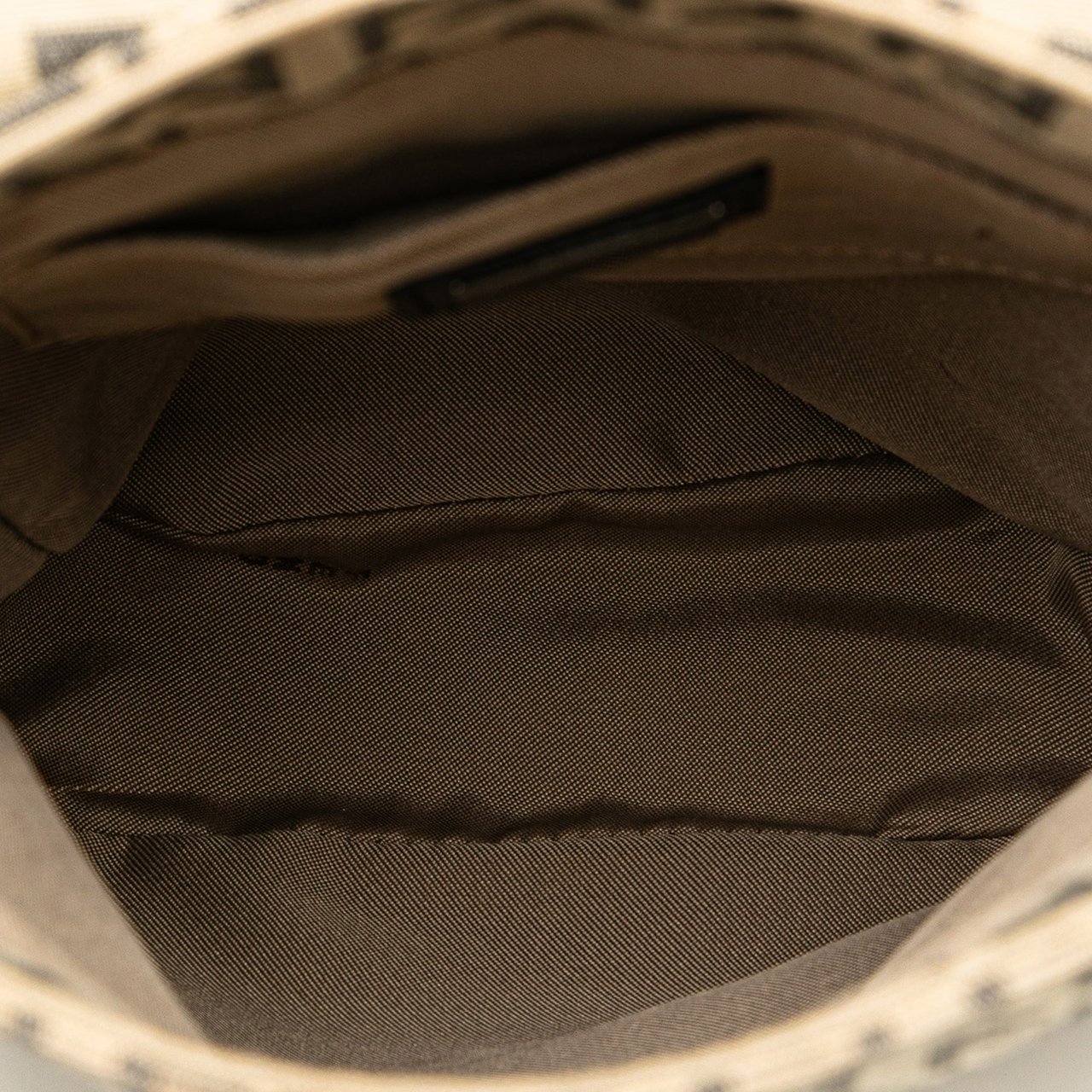 Fendi Zucchino Canvas Crossbody Bruin