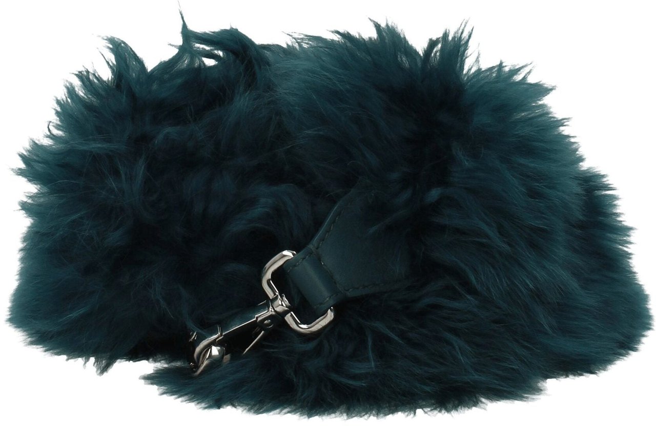 Fendi Fendi Green Leather Shoulder Bag Groen