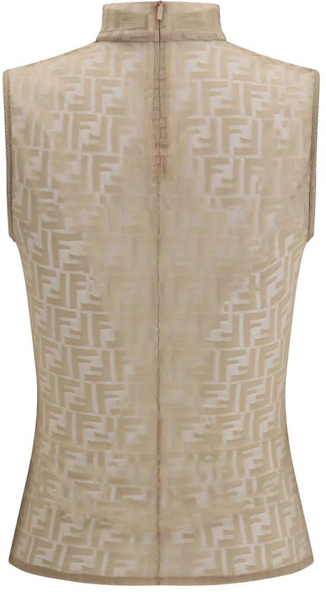 Fendi Fendi Multicolor Polyamide Sleeveles T-Shirt Divers