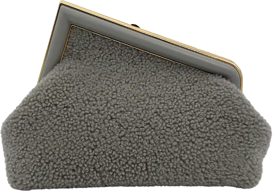 Fendi Fendi First small lambskin grey / unworn Grijs