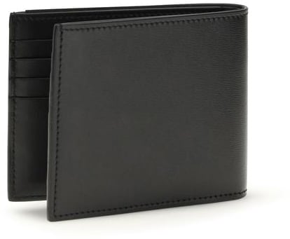 Fendi Fendi Black Calf Leather Bos Taurus Wallet Zwart