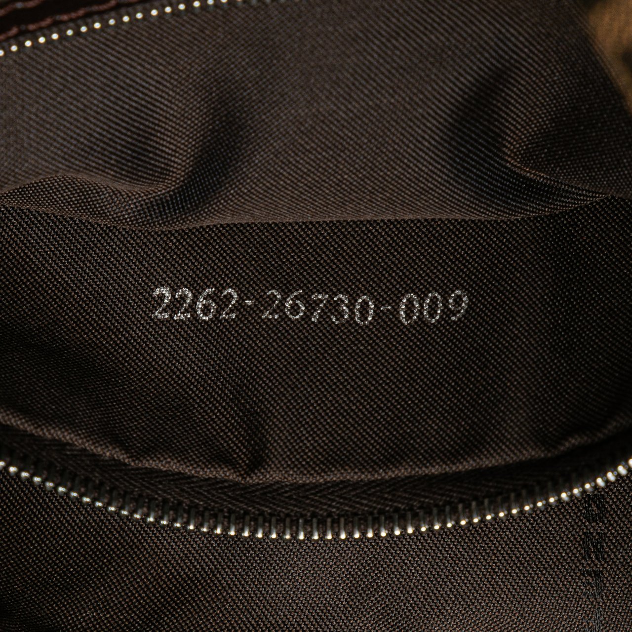 Fendi Zucca Canvas Shoulder Bag Bruin