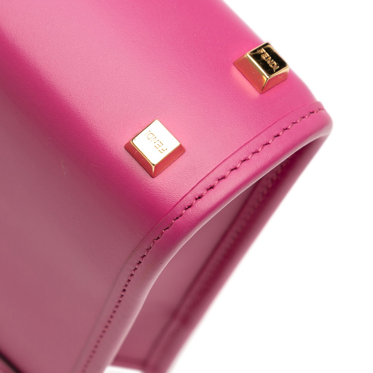 Fendi Mini Leather Sunshine Shopper Tote Roze