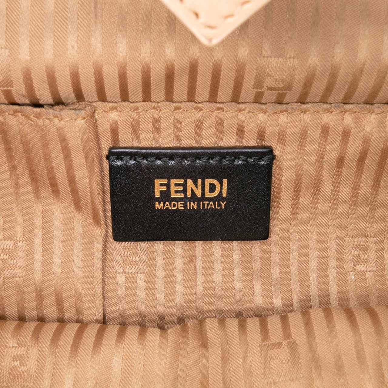 Fendi Medium Multicolor Calfskin Colorblock Regular 2Jours Tote Oranje
