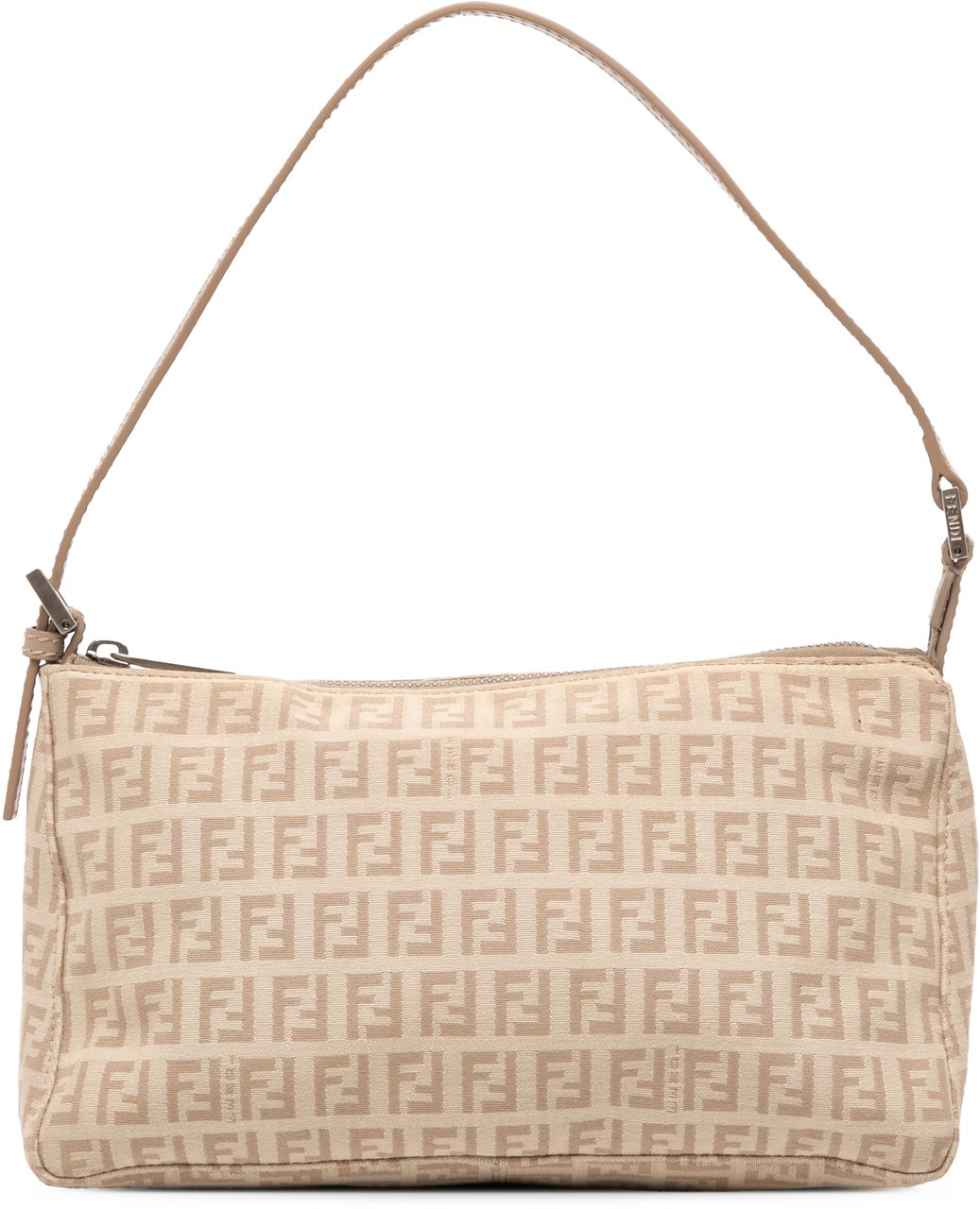 Fendi Zucchino Canvas Pochette Bruin