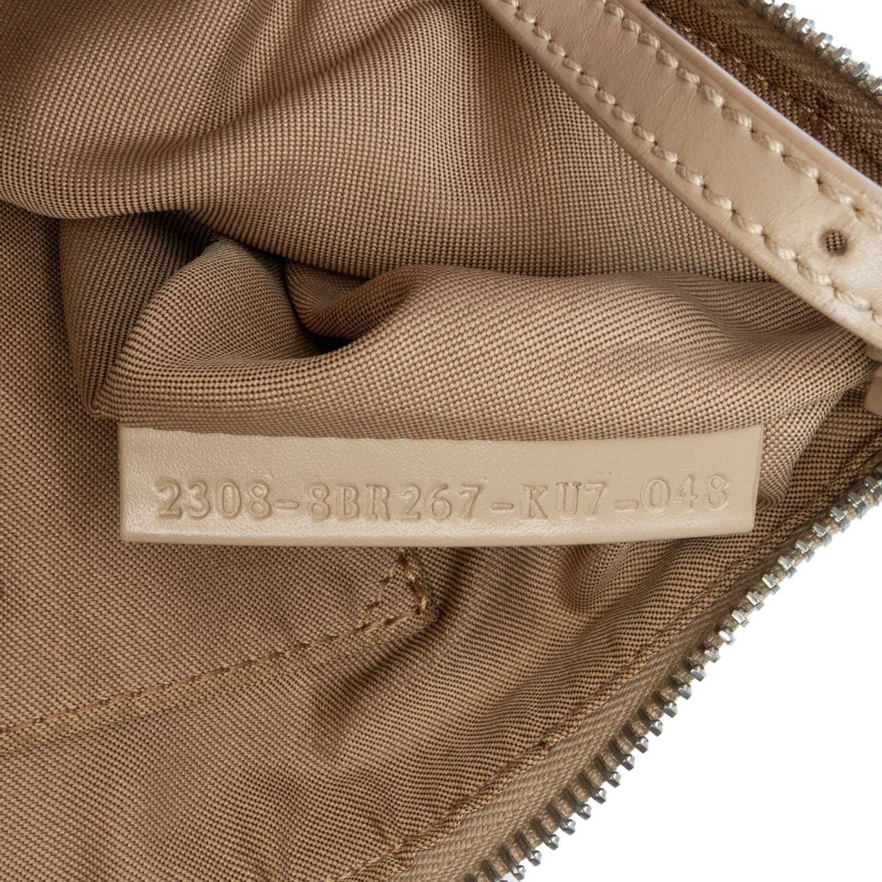 Fendi Zucchino Canvas Pochette Bruin
