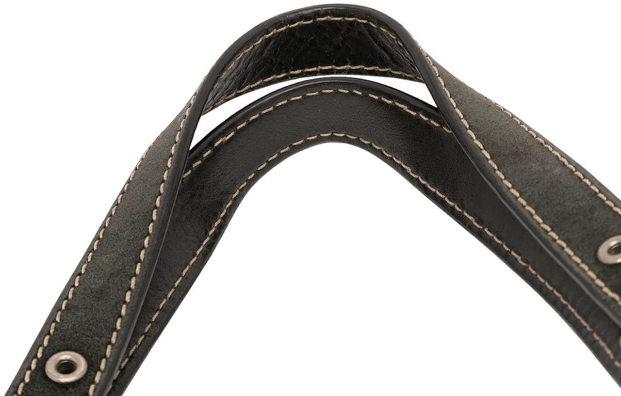 Fendi Zucchino Canvas Shoulder Bag Bruin