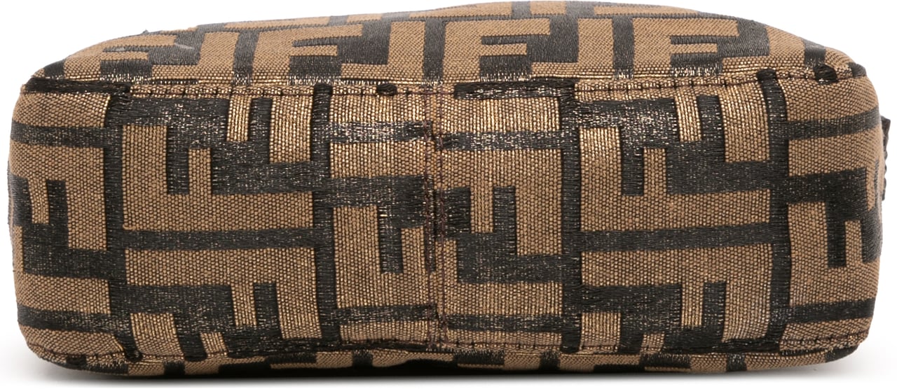 Fendi Zucca Canvas Clutch Bruin