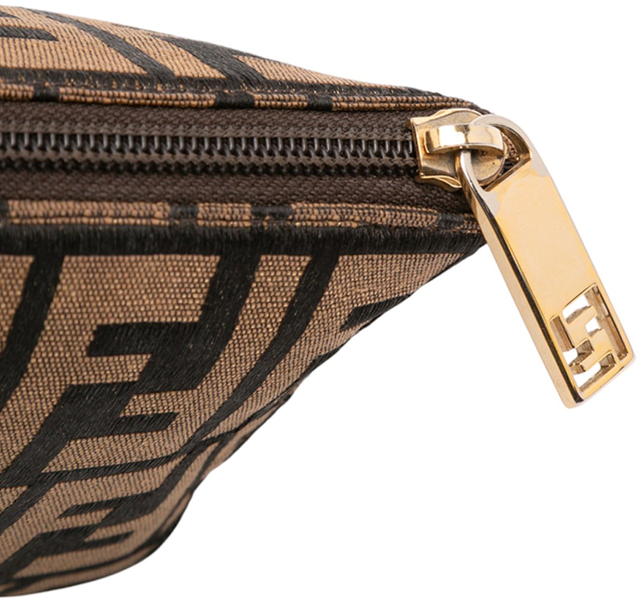 Fendi Zucca Canvas Clutch Bruin