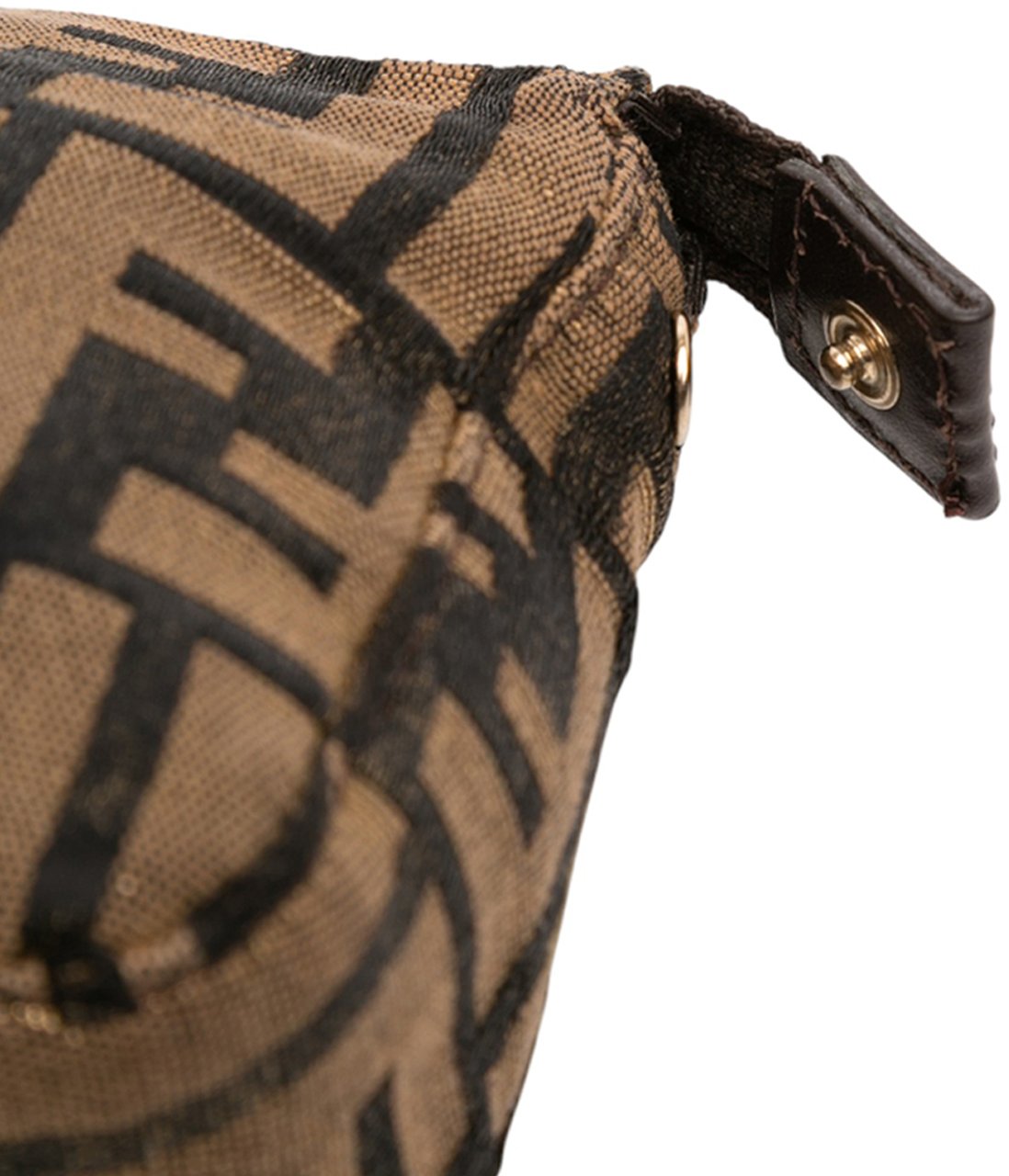 Fendi Zucca Canvas Clutch Bruin