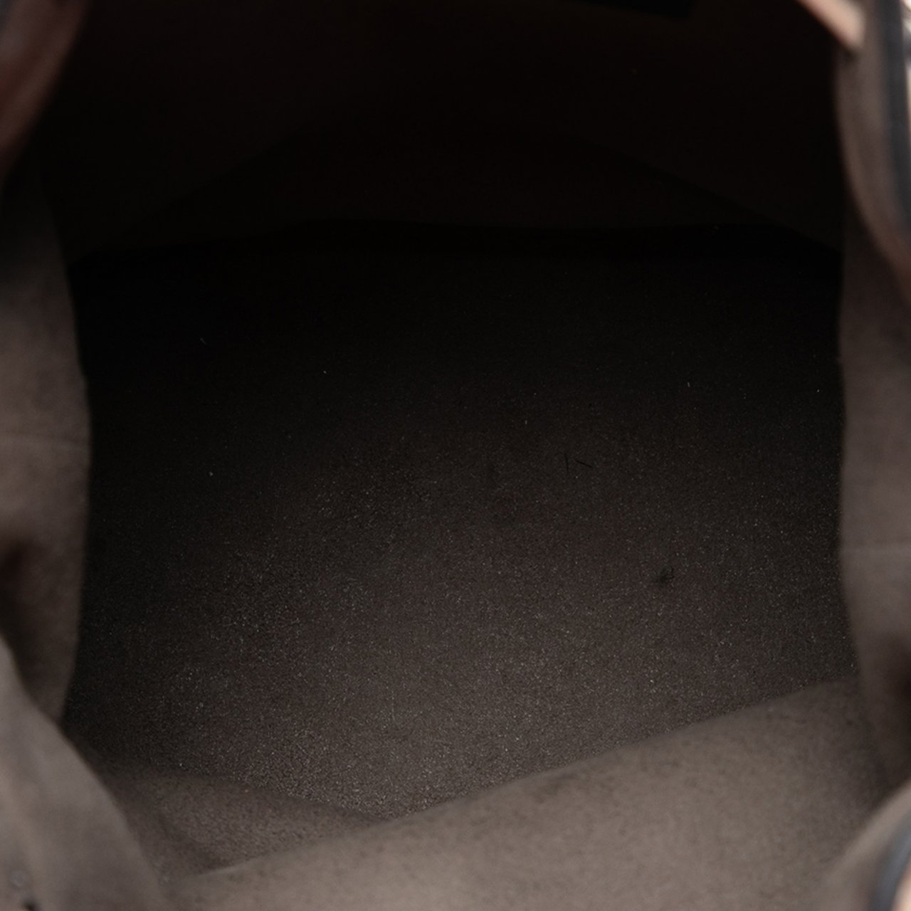 Fendi Mini Zucca Suede Mon Tresor Bucket Bag Oranje