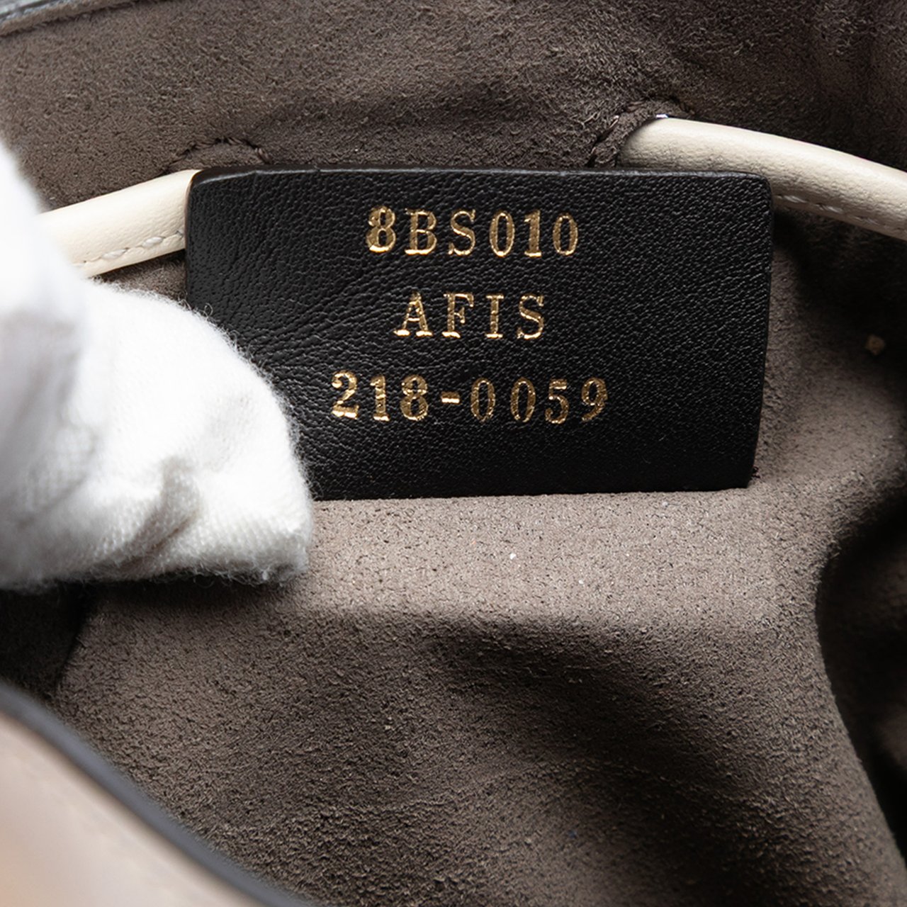 Fendi Mini Zucca Suede Mon Tresor Bucket Bag Oranje