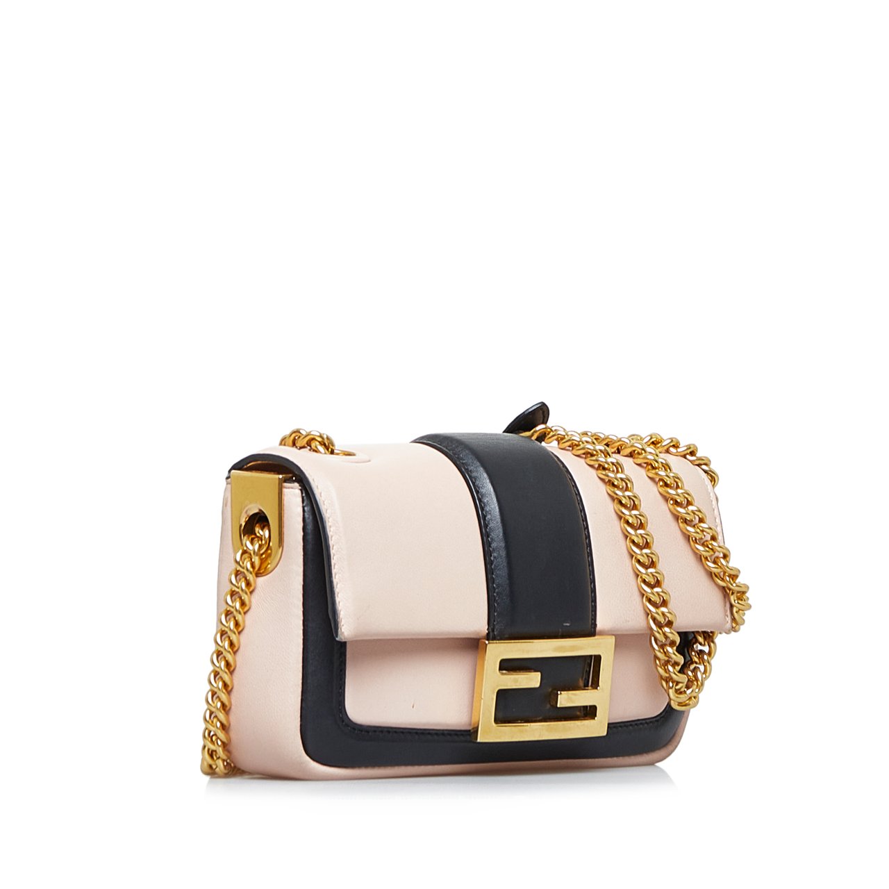 Fendi Mini Baguette Chain Roze