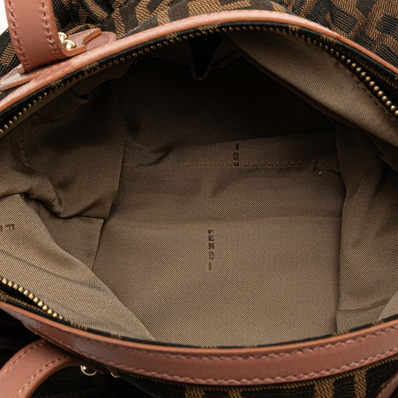 Fendi Small Zucca Canvas Chef Tote Bruin