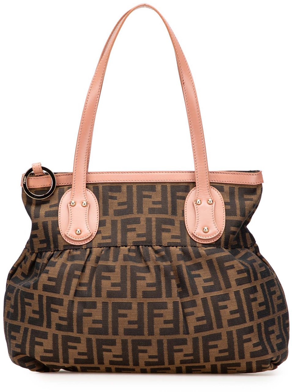 Fendi Small Zucca Canvas Chef Tote Bruin