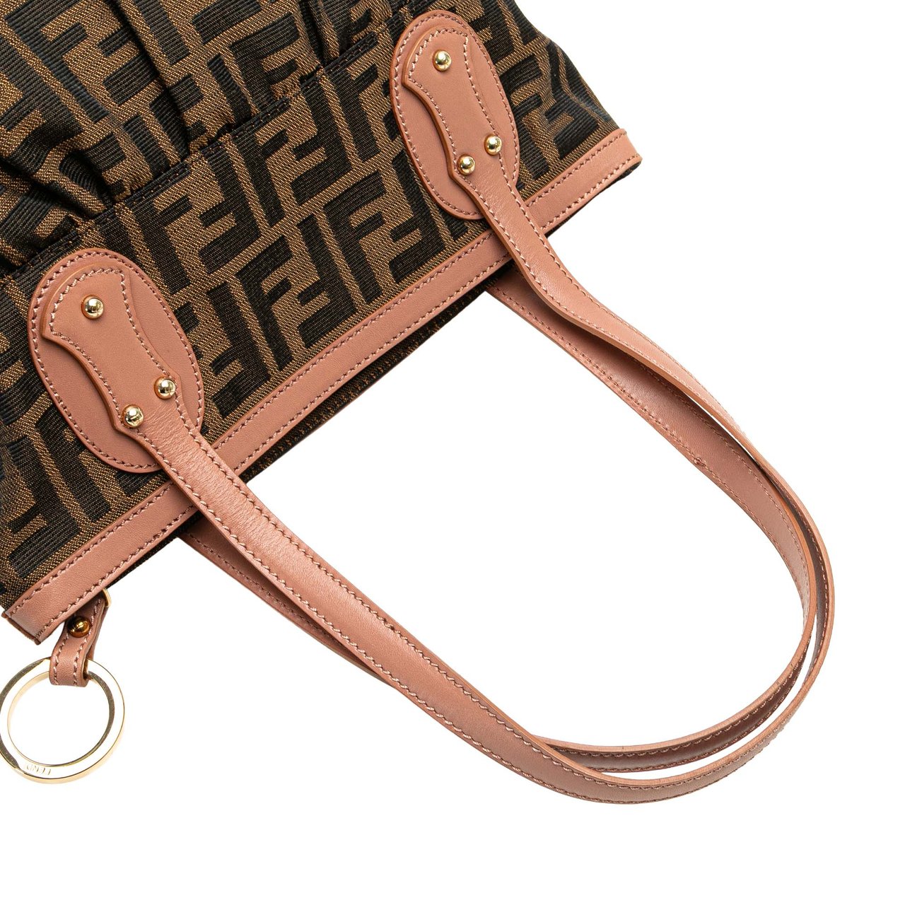 Fendi Small Zucca Canvas Chef Tote Bruin