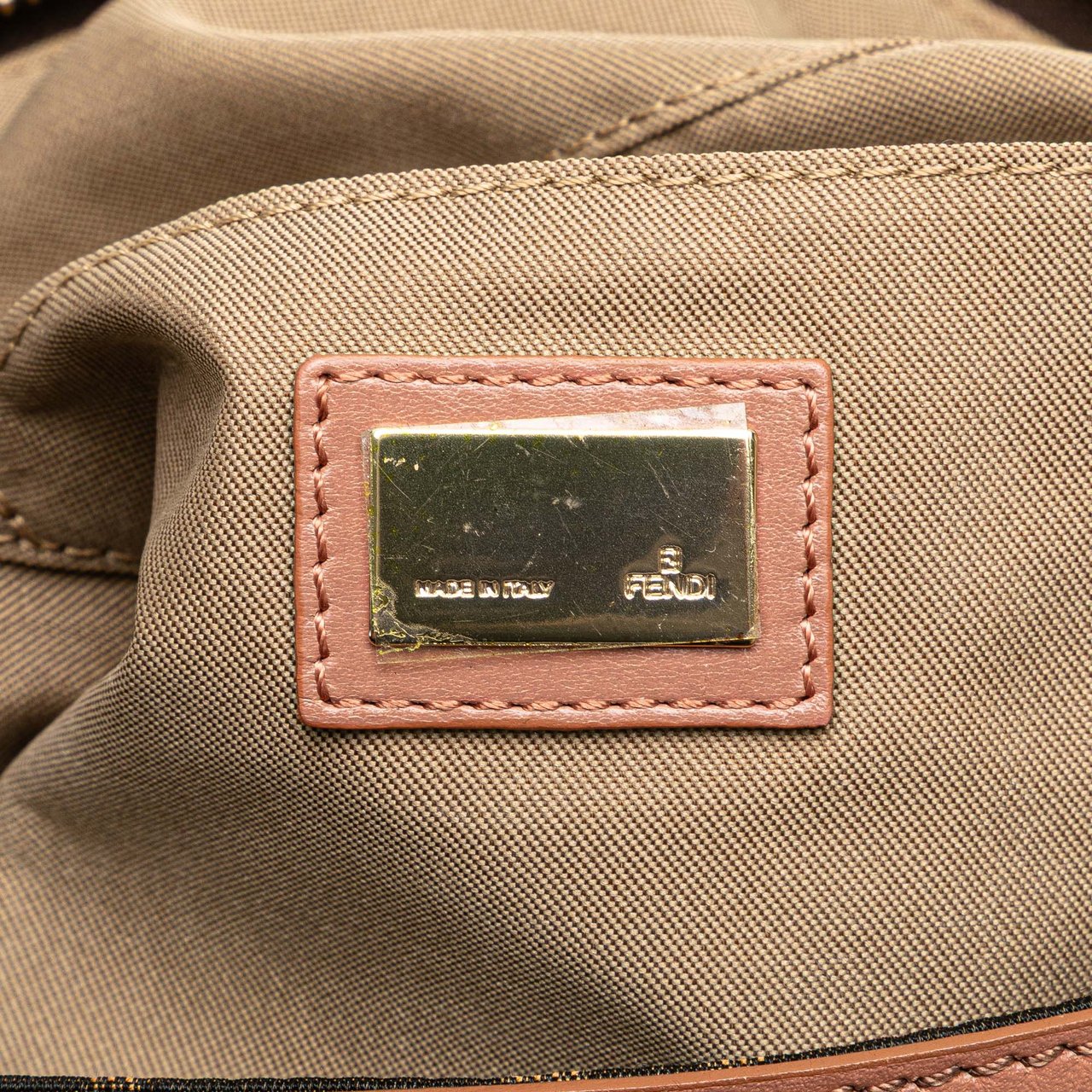 Fendi Small Zucca Canvas Chef Tote Bruin
