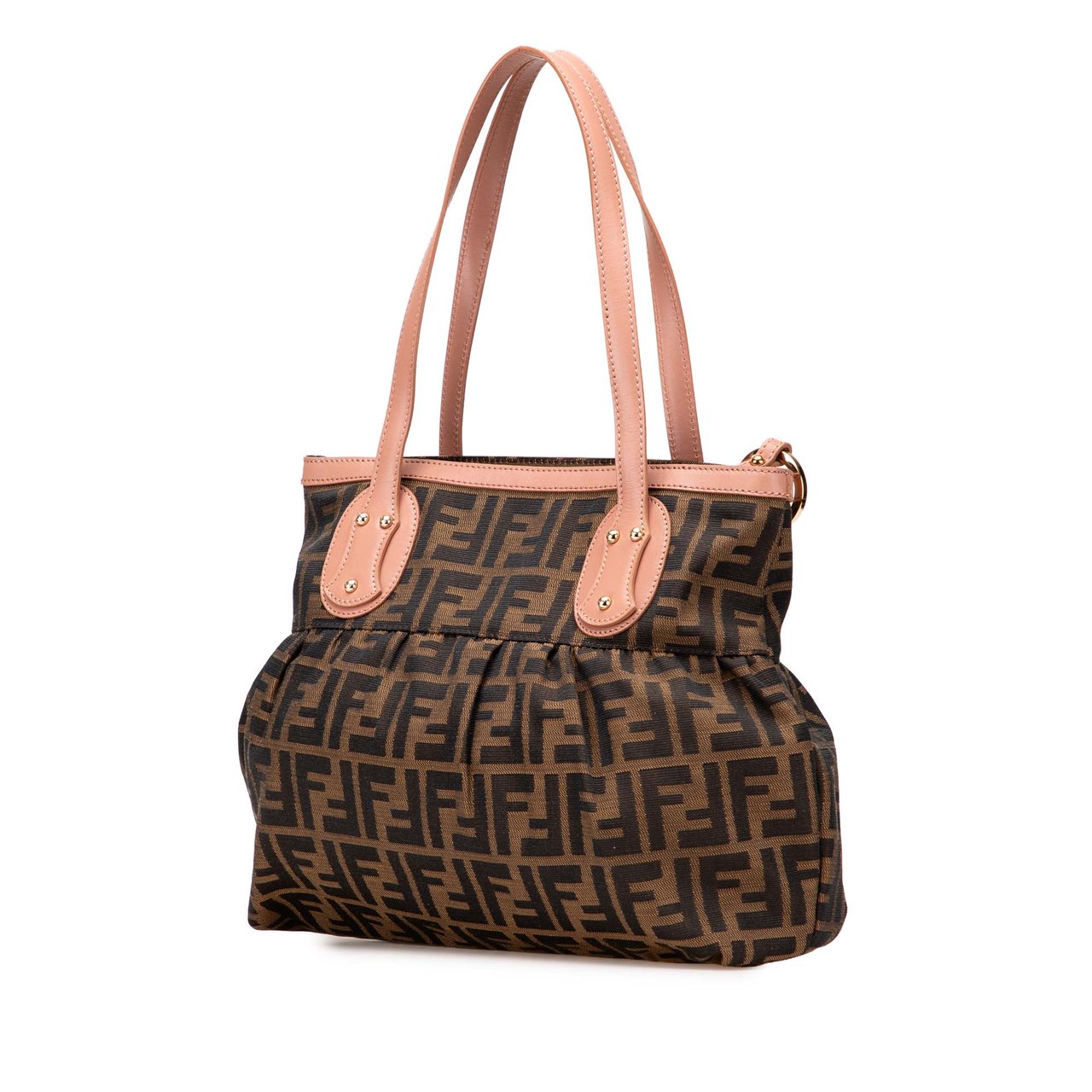 Fendi Small Zucca Canvas Chef Tote Bruin