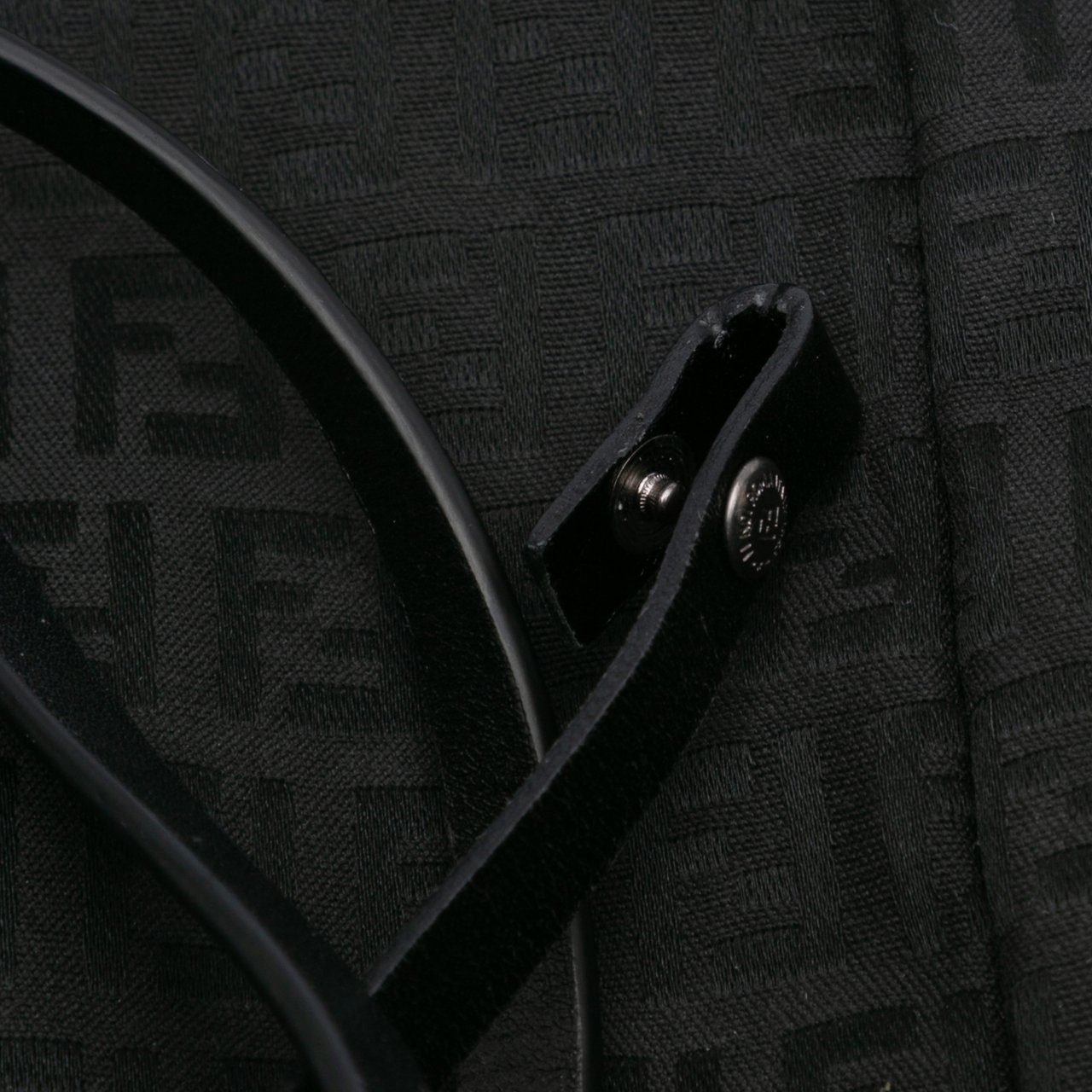 Fendi Zucchino Canvas Tote Zwart