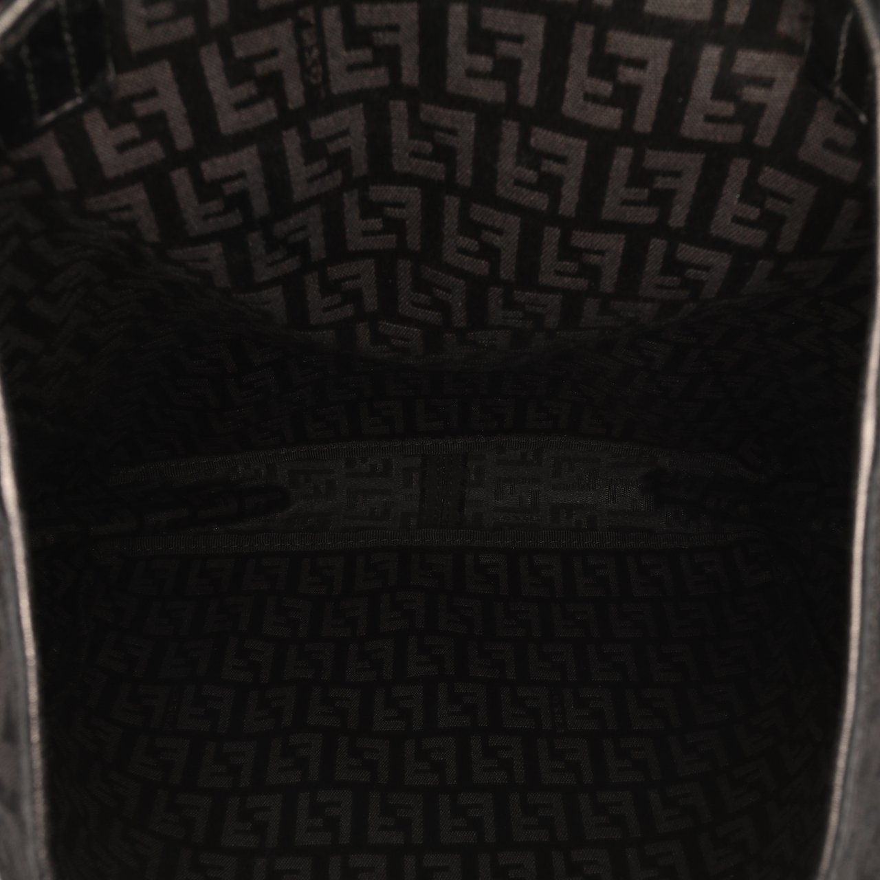Fendi Zucchino Canvas Tote Zwart