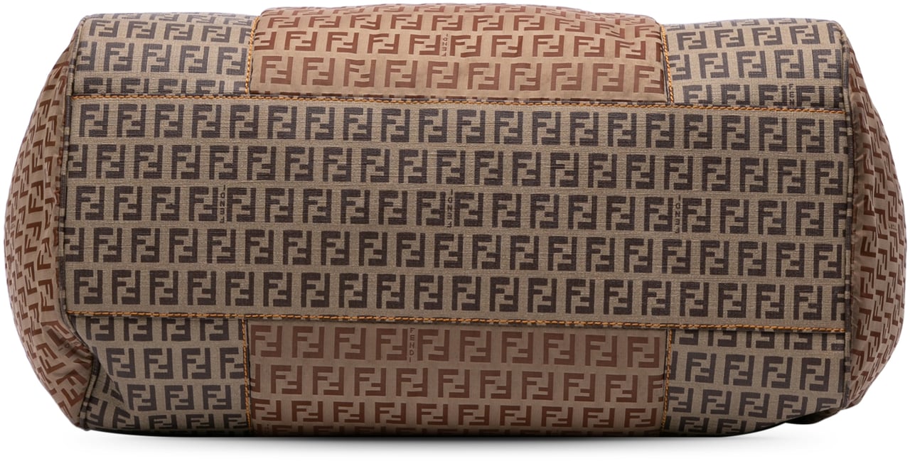 Fendi Zucchino Nylon and Spalmati Grande Pillow Tote Bruin