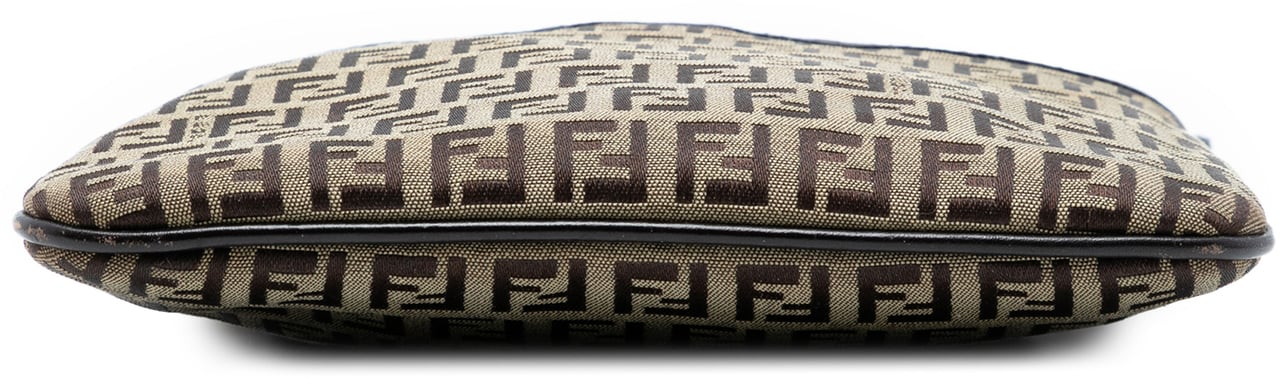 Fendi Zucchino Canvas Forever Crossbody Bruin