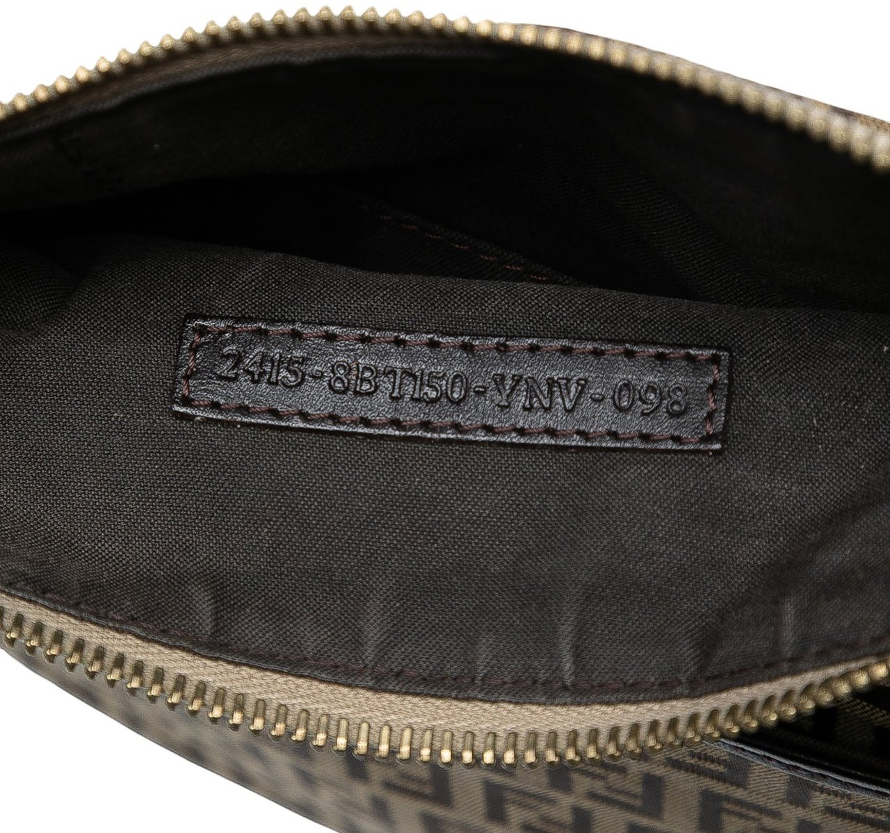 Fendi Zucchino Canvas Forever Crossbody Bruin