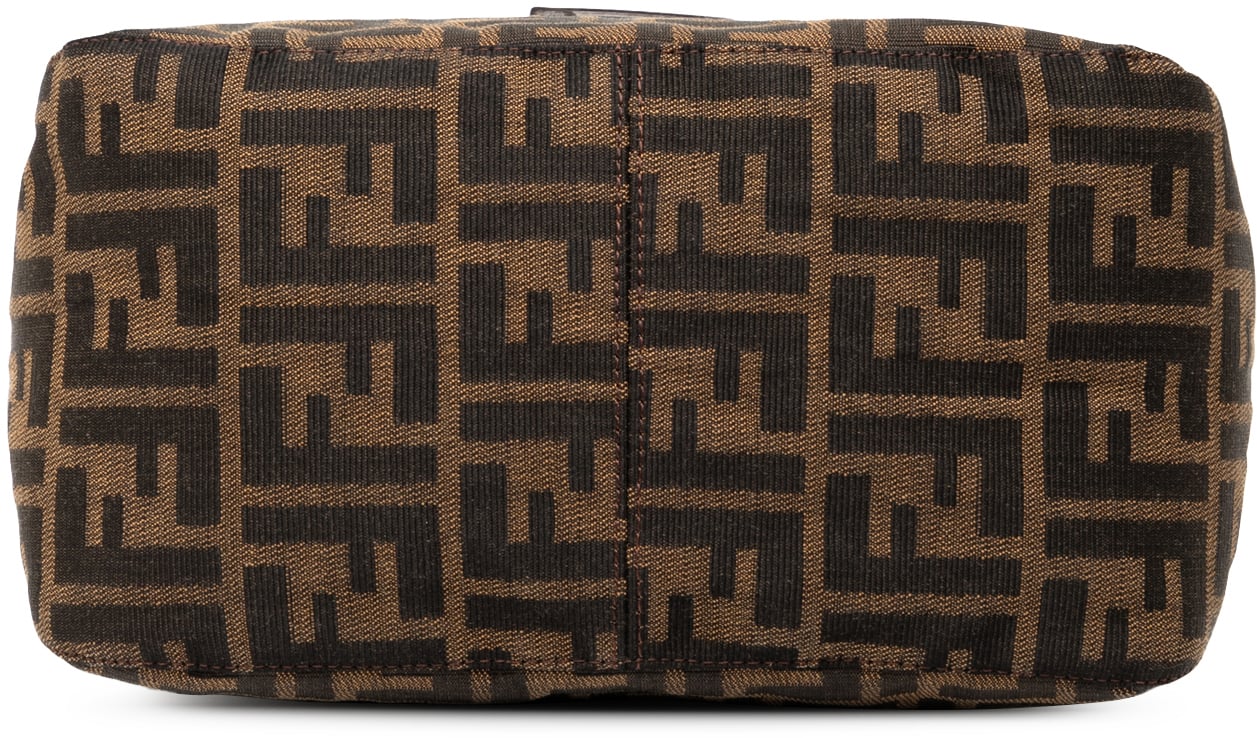 Fendi Zucca Canvas Double Flap Mamma Bruin