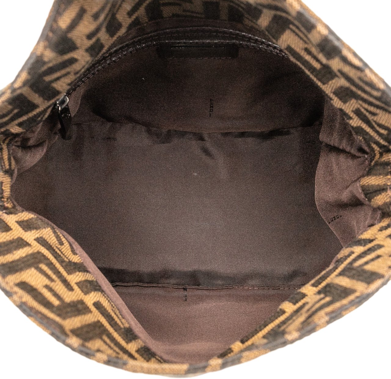 Fendi Zucca Canvas Double Flap Mamma Bruin