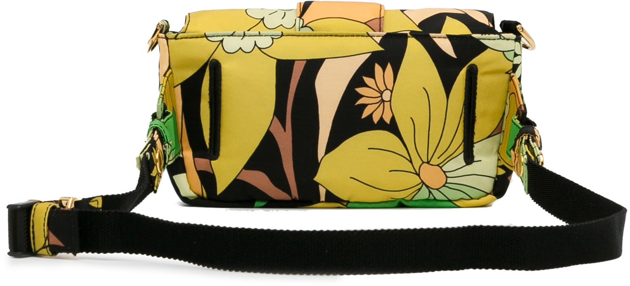 Fendi Floral Convertible Baguette Groen