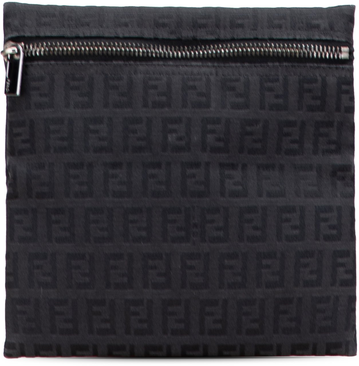 Fendi Zucchino Canvas Pouch Zwart