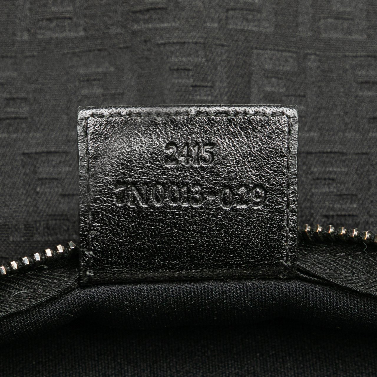 Fendi Zucchino Canvas Pouch Zwart