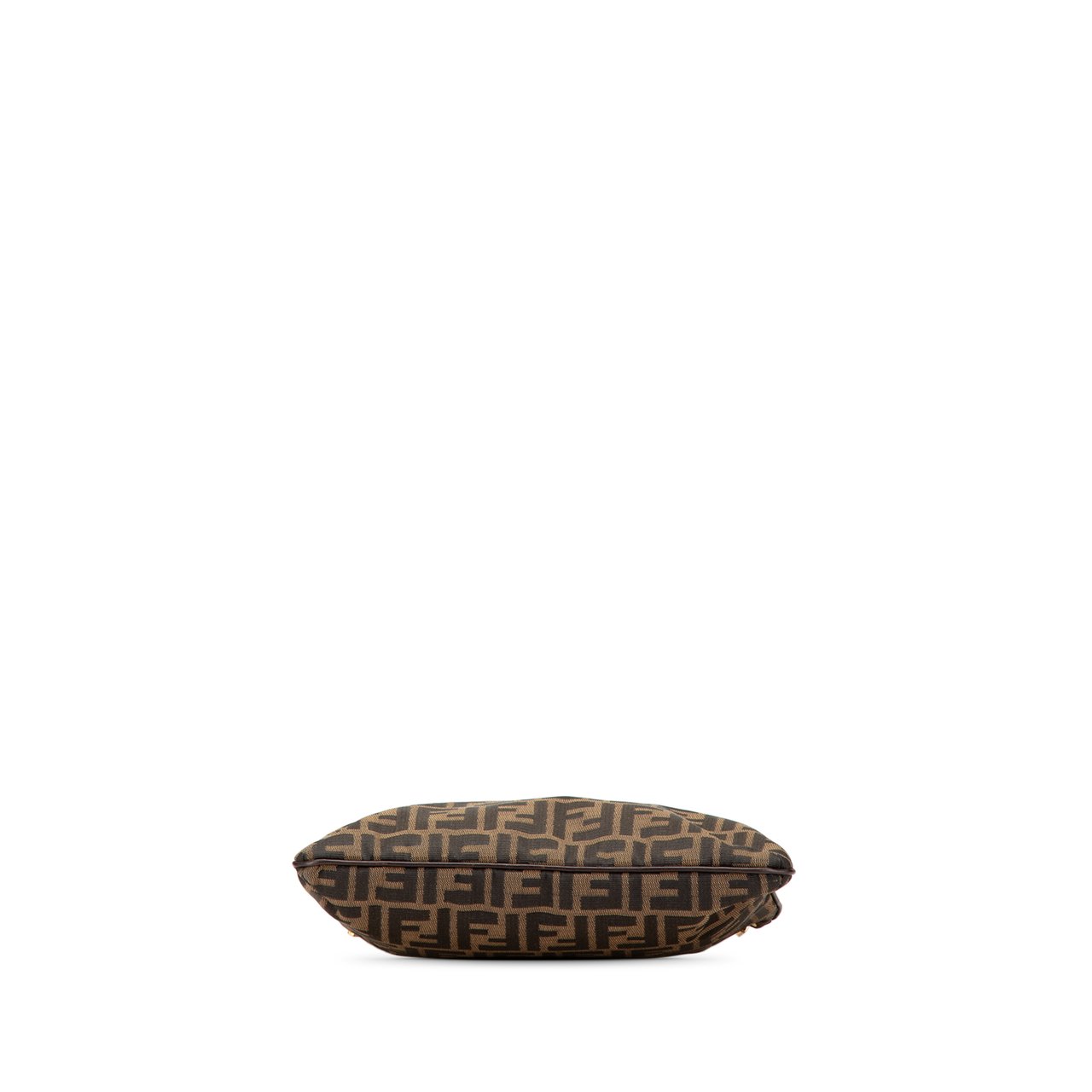Fendi Zucca Canvas Shoulder Bag Bruin