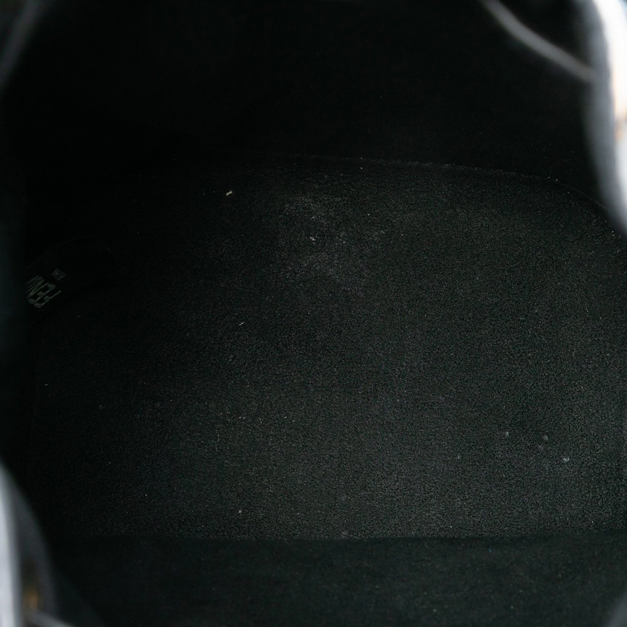 Fendi Mini Zucca Tapestry Mon Tresor Bucket Bag Zwart